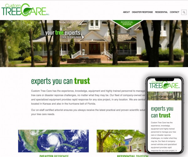 Umbrella website for Custon Tree Care. Umbrella website for Custon Tree Care.